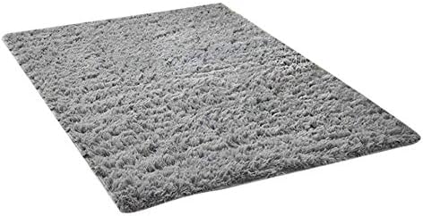 Txyk Ultra Soft Indoor Modern Area Rugs Fluffy Living Room Carpets Suitable for Children Bedroom Home Decor Nursery Rugs 60 * 120 cm (Gray)