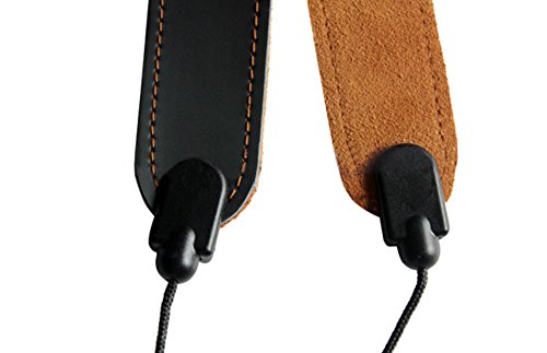 EaseIcon Elegant Leather Sax Neck Strap Adjustable Harness Belt for Tenor and Alto Saxophones, Clarinets Oboes and English Horns