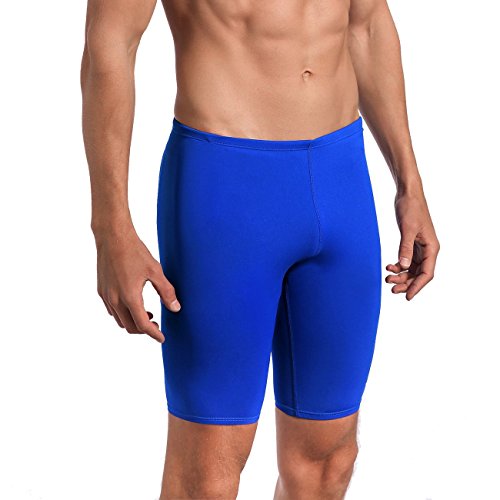 Easyglide Jammer Mens SwimsuitComfortable Polyester Fabric Competition Exercise Training (Royal Blue, 34)