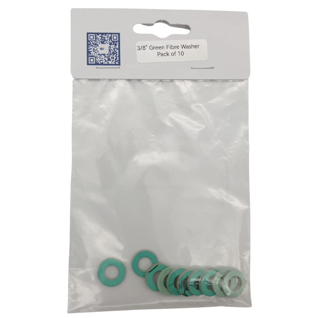 Green Fibre Washer Gasket High Temperature (3/8" - Pack of 25)