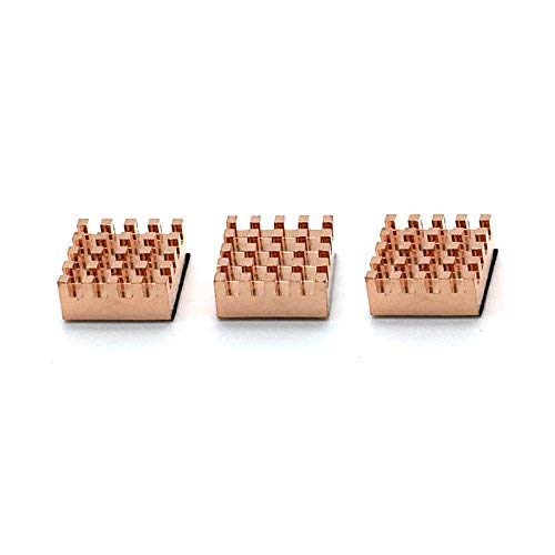 3er passive heatsink made of copper in various sizes for Raspberry Pi B + B And Pi 2 Model B to stick (copper)