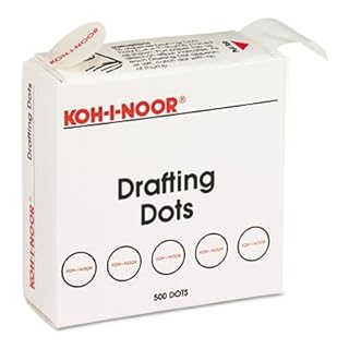 UPC 014173275721 product image for Koh-I-Noor Drafting Dots in Counter Display, 7/8 Inches Diameter, 500 per Box, W | upcitemdb.com