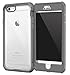 iPhone 6s Plus Case, roocase [Glacier TOUGH] iPhone 6 Plus (5.5-inch) Hybrid Scratch Resistant Clear PC / TPU Armor Full Body Protection Case Cover with Built-in Screen Protector for Apple iPhone 6 Plus, Space Gray