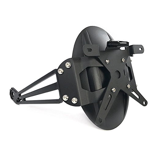 FATExpress Motorcycle Billet Aluminum Black Rear Mudguard Tire Hugger Mud Guards Fender with License Plate Bracket Holder for KTM Duke 390 RC 200 2015 2016 2017 15-17 - Thumbnail 6