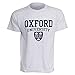 Mens Oxford University Print Short Sleeve T-Shirt (M - 38inch - 40inch) (Ash)