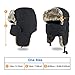BROTOU Winter Trapper Hat for Men and Women, Winter Warm Hats with Ear Flaps for Women (Black)