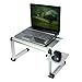 Furinno MP01-SV Mousepad Attachable to Aluminum Folding Laptop Tray Stand, Silver