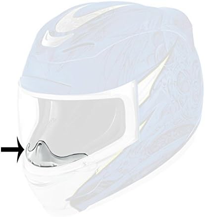ICON Airmada Gloss White Breath Deflector,