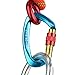 XINDA Screwgate Locking Carabiner Clip - Professional Rock Climbing Carabiner Screw Lock,Heavy Duty Carabiners for Climbing,Mountaineer,Hammock,Camping,Outdoor Equipment (5 pcs Blue)