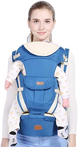 YIY Baby Carrier with Hip Seat for Newborn Infant to Toddler, 360 Ergonomic Baby Carriers Backpack Fits Mamas and Papas (Royal Blue)