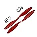 RAYCorp 1045 (10x4.5) Propellers. 32 Pieces(16CW, 16CCW) Black & Red 10-inch Quadcopters & Mutlirotors Props + Battery Strap