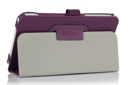 ProCase Samsung Galaxy Tab 3 Lite 7 Tablet Case with bonus stylus pen - Flip Stand Cover Case for Tab 3 Lite 7.0 inch, SM-T110 (Purple)