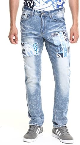 Born Fly Meduim Stone Wash Bear Patch Denim Jeans