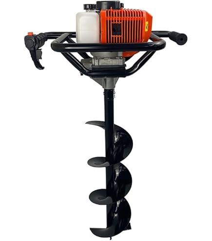 Combo Perfurador de Solo 52cc 2,5HP Gasolina com Broca 80x20cm +