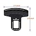 BestTrendy Universal Vehicle Mounted Real Carbon Fiber Racing Sports Car Safety Seat Belt Buckle Clip -2 Pack (Black)
