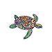 Sea Turtle Sticker Colorful Decal by Megan J Designs™ - Laptop Window Car Vinyl Sticker