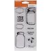 Fiskars 4x8 Inch Clear Stamps, Vintage Jars