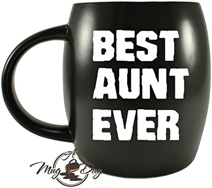 Mug A Day 16oz Large Best Aunt Ever Funny Aunt Mothers Day Gift for Aunty Best Gift for Aunties Siblings Sisters from Niece Nephew Sister Uncle Mom Dad Novelty Gag Gift Christmas Birthday Mug Tea Cup
