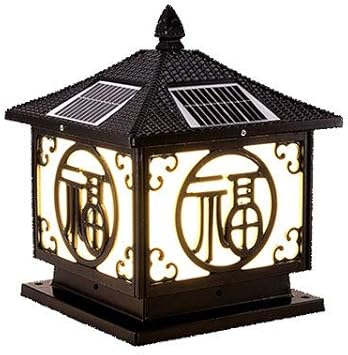 MFZWBGY Faro de Columna de Valla de Villa, Luces de Patio Simples y