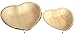 Brheez Palm Leaf Disposable Bamboo Like Heart Shaped 4 Inch -Natural Color - Elegant Sturdy Plates Biodegradable, Compostable and Chemical Free, Natural Alternative to Plastic and Paper - Pack of 25