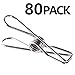 Clothes pins Clothespins 80 Pack,Multi-Purpose Stainless Steel Wire,Cord Clothes Pins Utility Clips,Hooks for Home/Office