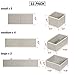 DIOMMELL Foldable Cloth Storage Box Closet Dresser Drawer Organizer Fabric Baskets Bins Containers Divider for Clothes Underwear Bras Socks Lingerie Clothing,Set of 11 Grey 245