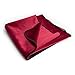 Liberator Decor Fascinator Throw - Moisture Proof Sensual Blanket, Merlot Microvelvet