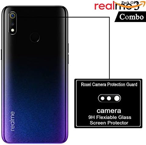 Roxel [Pack of 2] Realme 3 (Dynamic Black, 64 GB) (4 GB RAM)#JustHere Camera Lens Protector, Ultra-Thin HD 9H Hardness Bubble-Free Anti-Scratch Nano Camera Glass Screen Protector [Camera Glass]