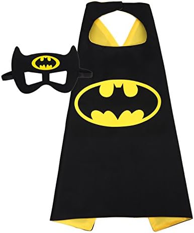 Babylian Super Hero Dress up Costumes with Masks and Cape for Kids (1 in Pack(Batman))
