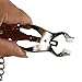 Lovess Metal Nipple Clamps with Chain Deluxe Silver Metal Toy Clamp in Adjustable Butterfly Design, Good for SM BDSM