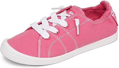 Roxy Women's Bayshore Slip on Shoe Sneaker, HOT Pink 202, 9 M US