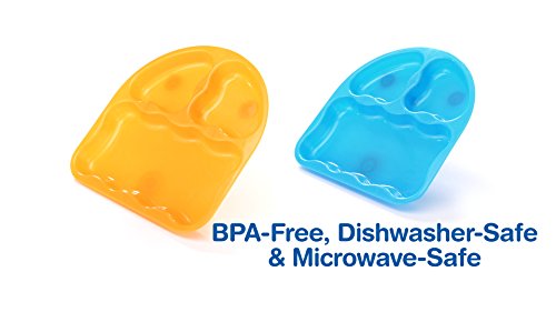 NUK Gerber Graduates Tri-Suction Plates, 2-Pack