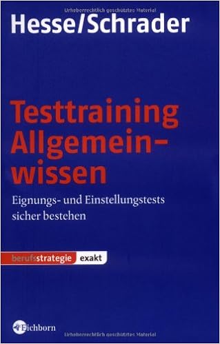 Testtraining Allgemeinwissen Eignungs Und Einstellungstests Sicher Hesse Jurgen Schrader Hans Ch Amazon De Bucher Testtraining Allgemeinwissen Eignungs Und Einstellungstests Sicher Hesse Jurgen Schrader Hans Ch Amazon De Bucher