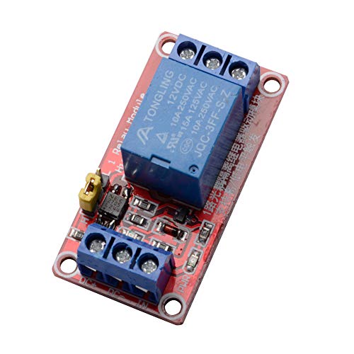 R REIFENG 6pcs/lot 1 Channel 12V Relay Module Board Shield with Optocoupler Isolation Support High/Low Level Trigger for Arduino