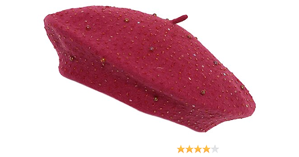 SS/Sophia Womens Jeweled Beret Cap 