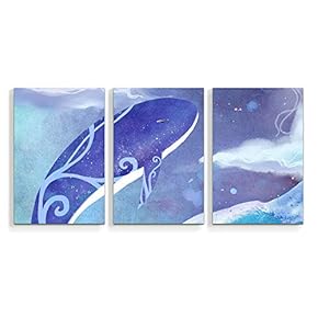 3 Panel Canvas Wall Art Quiet Dream Pictures Home Wall Decorations for Bedroom Living Room Paintings Canvas Prints Framed - 16"x24" x 3 Panels