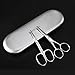 Nose Hair Scissors, ETEREAUTY Eyebrow Beard Trimmer Scissors Stainless Steel Facial Hair Scissors with Storage Box