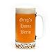 Personalized 16 oz. Beer Mug Engraved with Your Custom Text