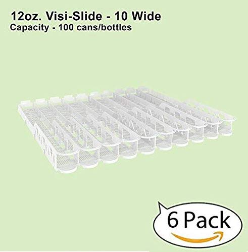 Display Technologies, LLC 12oz. Visi-Slide 10 wide Shelf Glide - 6 Pack - Thumbnail 7