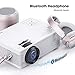 VicTsing WiFi Projector Bluetooth & Screen Mirroring, 3600 Lux Wireless Projector Bluetooth with Tripod, 1080P Supported, HiFi Sound. Mini Projector Compatible with TV Stick, PS4.(w/Customsized Bag)thumb 4