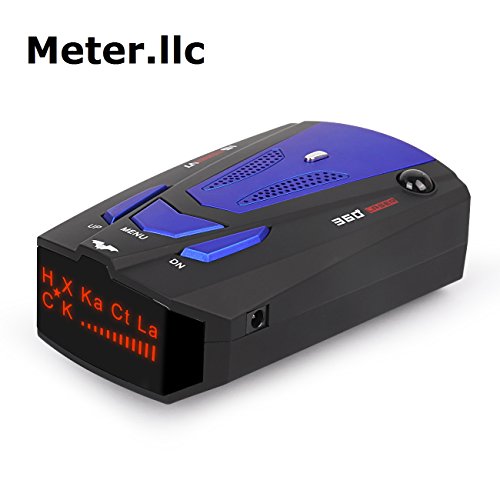 Radar Detector, Voice Alert and Car Speed Alarm System with 360 Degree Detection, Radar Detectors for Cars (FCC Approved Gray)