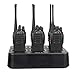 Retevis H-777 Walkie Talkies Rechargeable Long Range Two-Way Radios Flashlight UHF Radio VOX 2 Way Radios (6 Pack) with 6-Way Multi Unit Charger