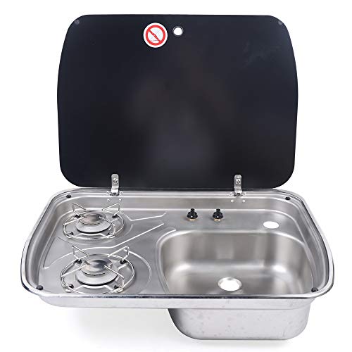 Gas Camping Stove 2 Burners Boat Caravan RV Camper LPG Gas Stove Hob ...