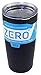 Zero Degree Stainless Steel Tumbler with Lid, Double Wall Vacuum Insulated Travel Mug for Hot and Cold Drink (20oz Black)