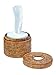 KOUBOO La Jolla Toilet Paper Roll Cover | Wicker Bathroom Decor | Freestanding Toilet Paper Storage, Basket with Lid, Bathroom Essentials, Decorative Tissue Holder, Honey Brown