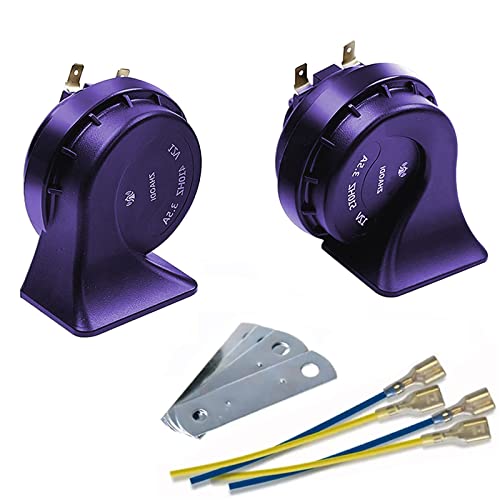 Car Horn 12V BANHAO Motorcycle Horns Loud Electric Snail Horn Kit for Trucks Universal Fit Super Loud for Any 12V Vehicles Pickup Boat Motocar