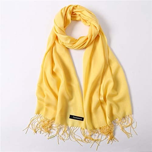 Amazon Com Nobrang Ljwy 2020 Women Scarf Fashion Summer Thin Solid Shawls And Wraps Lady Pashmina Bandana Female Hijab Winter Long Foulard Head Scarves Color 110g Bright Yellow Home Kitchen