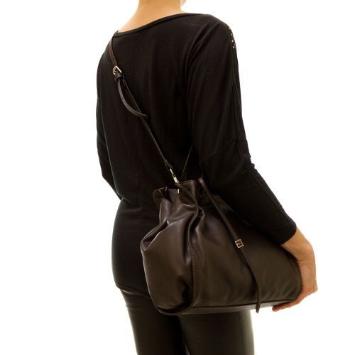 Gianni Chiarini Italian Made Dark Brown Leather Handbag