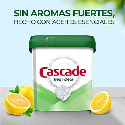 Cascade Free & Clear ActionPacs, Dishwasher Detergent, Lemon Essence, 62 Count Pricepulse