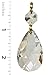 Royal Designs Teardrop Clear Pendants Balls Chandelier Crystal Prism Glass Pendants with Polished Brass Connectors, 2 inch, Crystal Beads, Set of 10, CPC-1001-PB-1-10